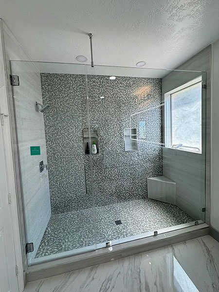 Inline 2-Piece Frameless Shower