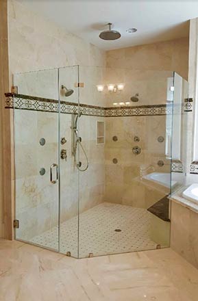 Houston TX Area Frameless Shower Door Installations