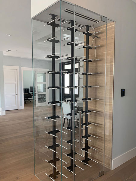 Wine Cellar Glass - Frameless Galss Enclosure for Wine Storage